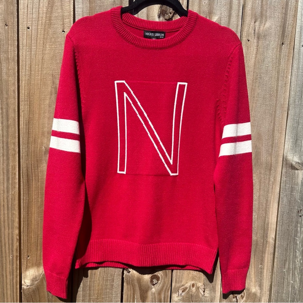NEGRIS LEBRUM (M) Men’s Luxurious Designer Knitted Ribbed “THE ARCHIE SWEATER” - Picture 3 of 10